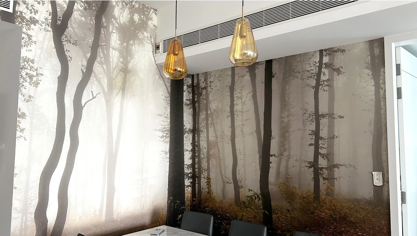 Enchanted Forest Dining Room Wallpaper Transformation